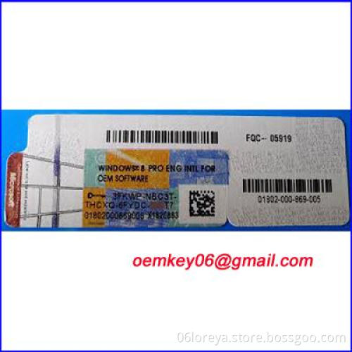 100% Active Win 8 Pro Key,Professional Key License